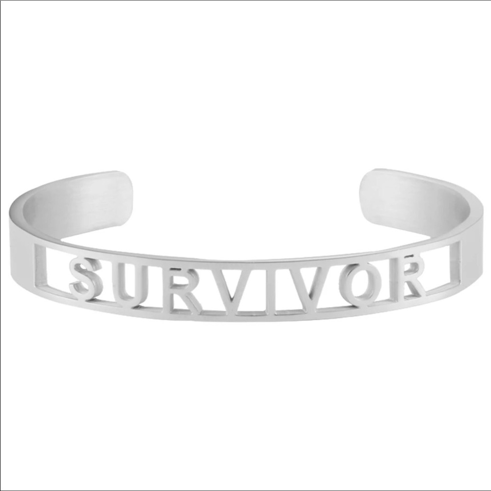 SURVIVOR Bangle. A message to help you keep going